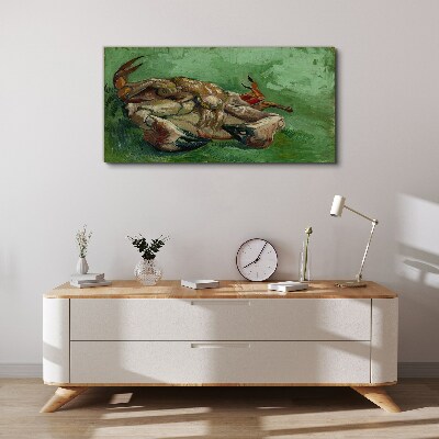 Obraz na Płótnie Krab on jego Back Van Gogh