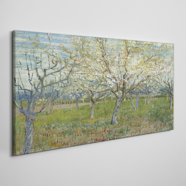 Obraz Canvas Kwiatowe drzewa w wiosennym słońcu