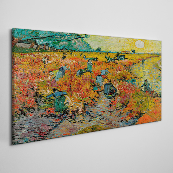 Obraz Canvas Red Vineyard Van Gogh