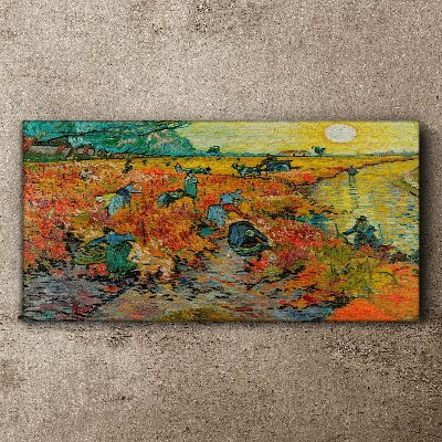 Obraz Canvas Red Vineyard Van Gogh