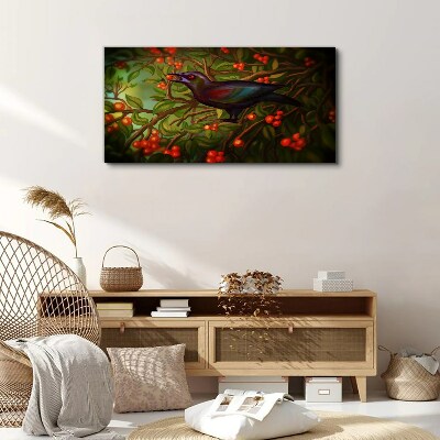 Obraz Canvas gałęzie liście zwierzę ptak