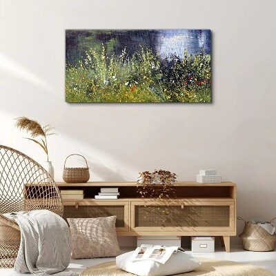 Obraz Canvas Kwiatowa łąka w świetle