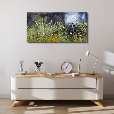 Obraz Canvas Kwiatowa łąka w świetle