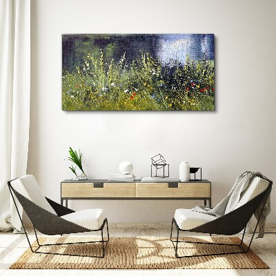 Obraz Canvas Kwiatowa łąka w świetle