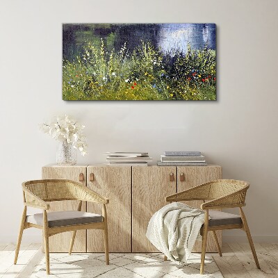 Obraz Canvas Kwiatowa łąka w świetle