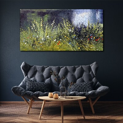 Obraz Canvas Kwiatowa łąka w świetle