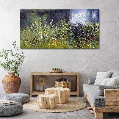 Obraz Canvas Kwiatowa łąka w świetle