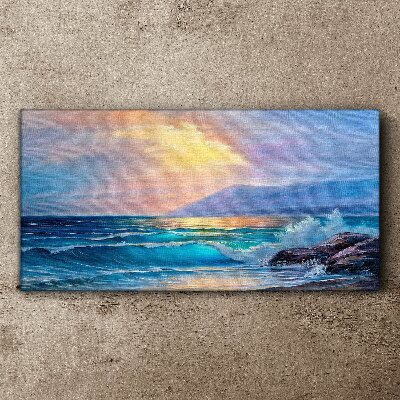 Obraz Canvas Spokojny poranek nad oceanem