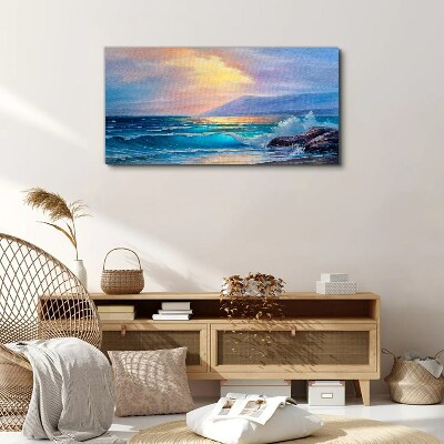 Obraz Canvas wybrzeże Fale niebo