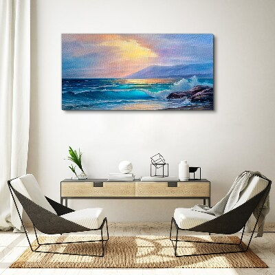 Obraz Canvas Spokojny poranek nad oceanem