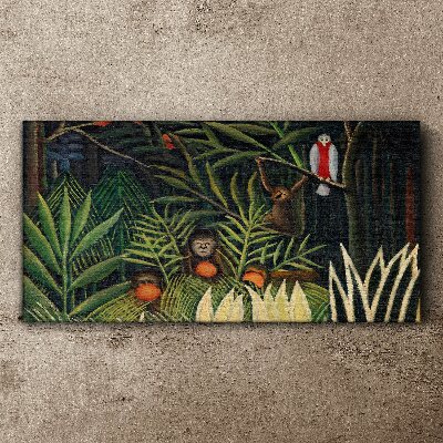 Obraz Canvas Tropikalna dżungla z małpami