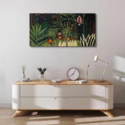 Obraz Canvas Tropikalna dżungla z małpami