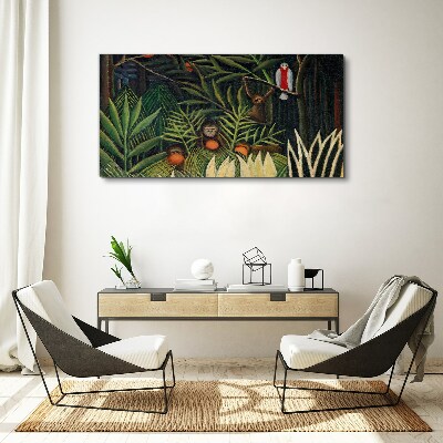 Obraz Canvas Tropikalna dżungla z małpami