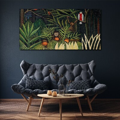 Obraz Canvas Tropikalna dżungla z małpami