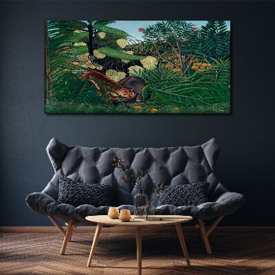 Obraz na Płótnie Dżungla Tygrys Owoce Drzewa