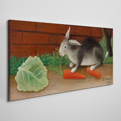 Obraz Canvas Zając przy marchewkach