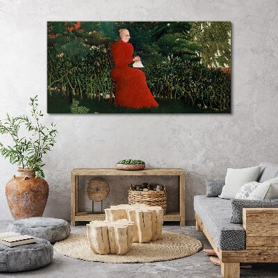 Obraz Canvas Kobieta Drzewa Krzewy