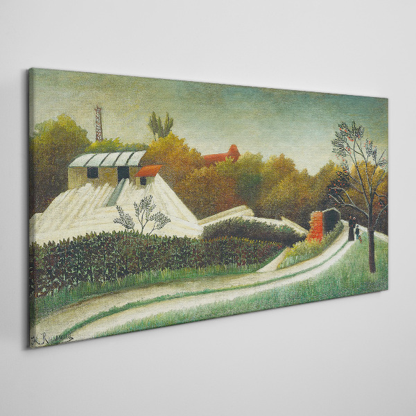 Obraz Canvas Wiejska sceneria z drzewami