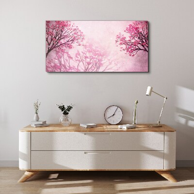 Obraz Canvas Różowe kwiaty w wiosennej aurze