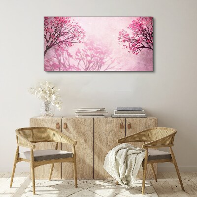 Obraz Canvas Różowe kwiaty w wiosennej aurze