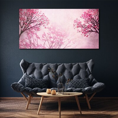 Obraz Canvas Różowe kwiaty w wiosennej aurze