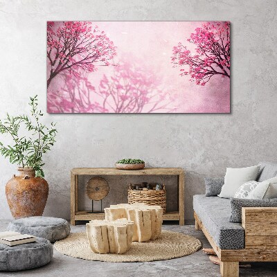 Obraz Canvas Różowe kwiaty w wiosennej aurze