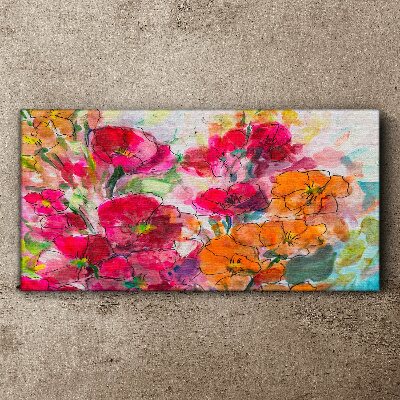 Obraz Canvas Kwiatowa eksplozja kolorów