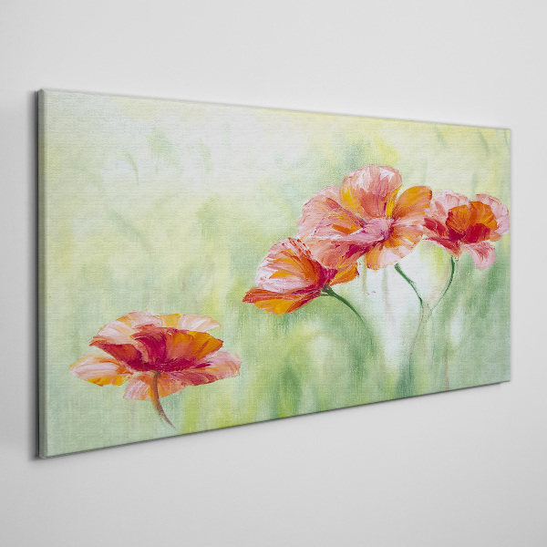 Obraz Canvas Kwiaty w pastelowych odcieniach