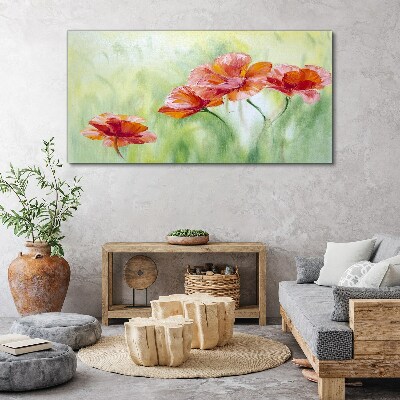 Obraz Canvas Kwiaty w pastelowych odcieniach