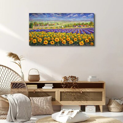 Obraz Canvas kwiaty wieś