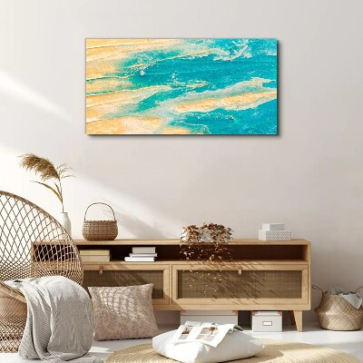 Obraz Canvas Oceaniczne fale na piasku