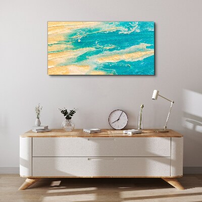 Obraz Canvas Oceaniczne fale na piasku