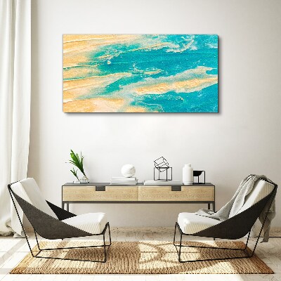 Obraz Canvas Oceaniczne fale na piasku