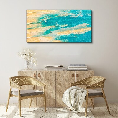 Obraz Canvas Oceaniczne fale na piasku