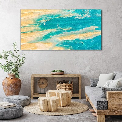 Obraz Canvas Oceaniczne fale na piasku