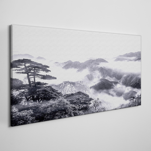 Obraz Canvas Mglista panorama górska