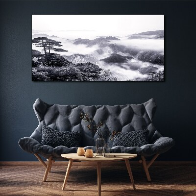 Obraz Canvas Mglista panorama górska