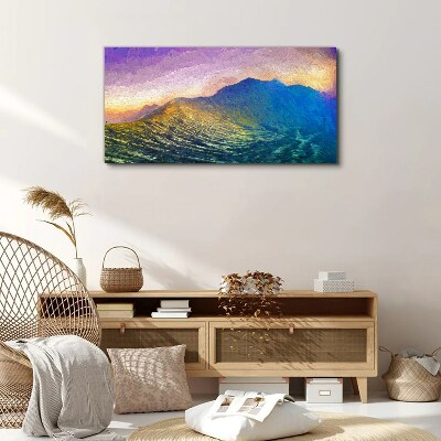 Obraz Canvas Abstrakcja Góry Niebo
