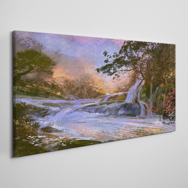 Obraz Canvas Spokojny krajobraz z wodospadem