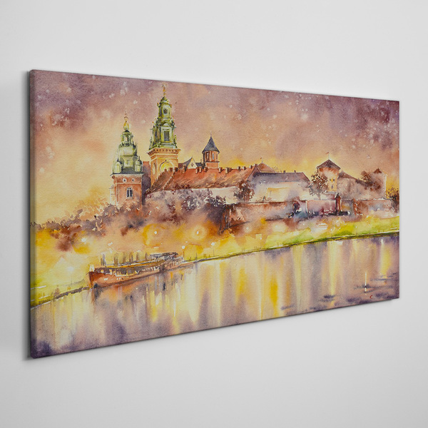 Obraz Canvas Złote refleksy nad rzeką