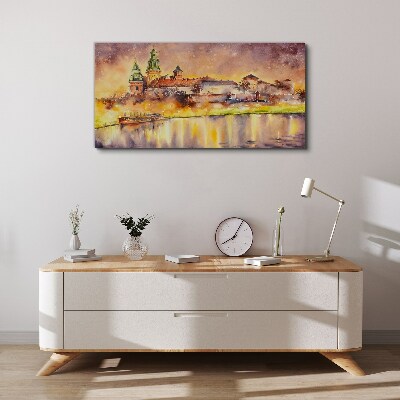 Obraz Canvas Złote refleksy nad rzeką