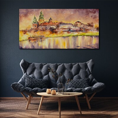 Obraz Canvas Złote refleksy nad rzeką