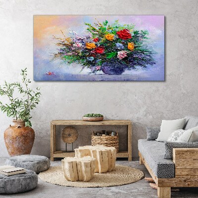 Obraz na Płótnie Malarstwo kwiaty