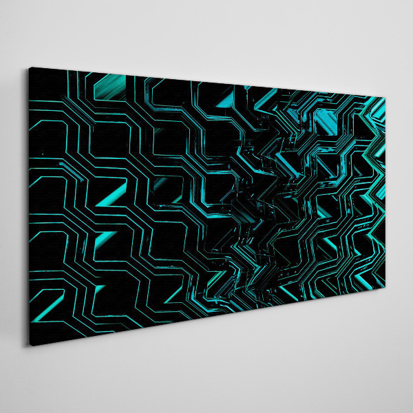 Obraz Canvas Geometria w odcieniach turkusu