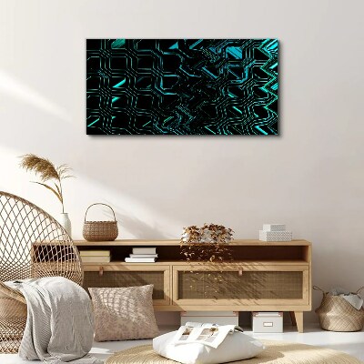 Obraz Canvas Geometria w odcieniach turkusu