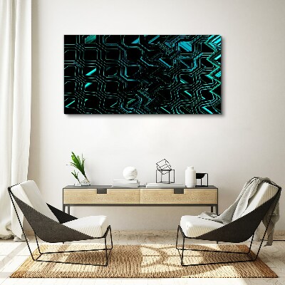Obraz Canvas Geometria w odcieniach turkusu