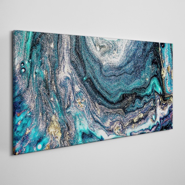 Obraz Canvas Kosmiczne fale w odcieniach niebieskiego