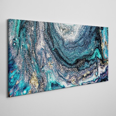 Obraz Canvas Kosmiczne fale w odcieniach niebieskiego