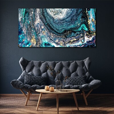 Obraz Canvas Kosmiczne fale w odcieniach niebieskiego