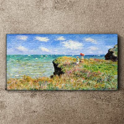 Obraz Canvas Klif Morze Claude Monet